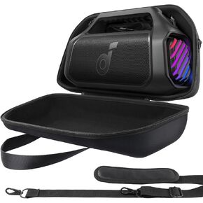for Soundcore Boom 2 Plus Outdoor Speaker Hard Protective Case with Shoulder Strap, Portable Travel Case Replacement - co2CREA