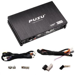 PZ-C7 DSP Car Audio Digital Signal Processor Suitable for 2005-2023 Toyota Wiring Harness Plug and Play Installation Car Radio Sound Upgrade 4ch to 6ch DSP Amplifier Support Android APP/PC/Bluetooth