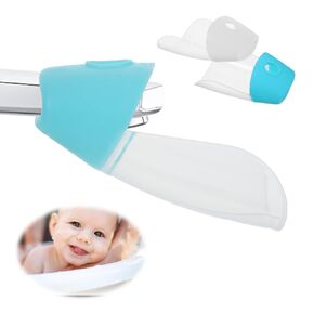 2Pcs Faucet Extender Baby Bath Helper, Silicone Sink Extender for Bathroom Kitchen, Tub Faucet Extender for Kids Baby Children Hand Washing
