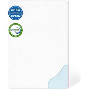 Mini Crib Mattress, 38"x24" Mattresses for Mini and Portable Cribs, Dual Side Baby Toddler Mattress, Extra Firm Crib Mattress Pad