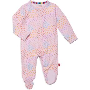 Magnetic Me pink sparkle footie