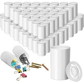 Jovitec 500 Pcs White Film Canisters with Caps Small Plastic Film Canister Holder 35mm Film Case Empty Camera Reel Containers with Lids for Storage Small Accessories Camera Film Roll Fish Hook Beads