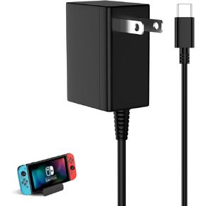 Charger for Nintendo Switch 39W USB-C Nintendo Switch AC Adapter Power Charger for Nintendo Switch,Switch OLED,Switch Lite,Switch Dock and Pro Controller.15V/2.6A Switch Accessories (Support TV Mode)