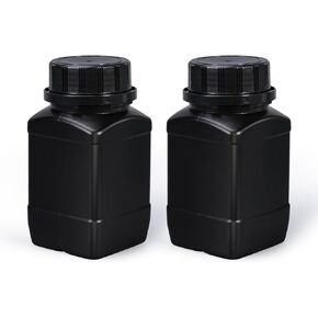 Plastic Container Lab Chemical Reagent Bottles 1000ml Wide Mouth Liquid Solid Storage Bottles Sample Storage Container Sealing Bottle with Anti-theft Cap for Food Stores (Translucent, 34oz)