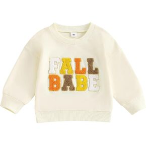 Ayalinggo Fall Baby Outfits Toddler Girl Boy Crewneck Sweatshirt Long Sleeve Sweater Shirts Cute Toddler Halloween Clothes