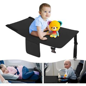 Toddler Airplane Bed - Airplane Seat Extender for Kids, Airplane Travel Essentials for Kids, Durable & Water-Resistant Oxford Fabric, with Travel Bag, Safe Design