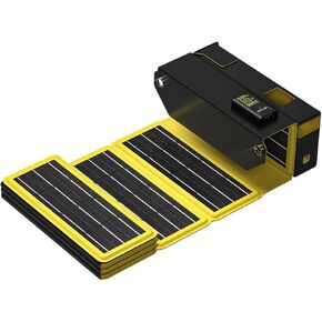 Sharge Solar Charger with USB Port, 12W Portable and Foldable Solar Panel Charger USB Solar Panel Hiking Camping Gear Compatible with iPhone, iPad, Samsung Galaxy, and More(Design for Shargeek 140)