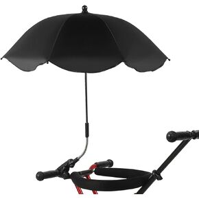 Chair Umbrella with Universal Clamp, Adjustable Baby Stroller Umbrella Parasol with Clamp, Beach Chair Sunshade Umbrella Wheelchair Umbrella Clip on Umbrella for Outdoor Patio Chair Golf Cart