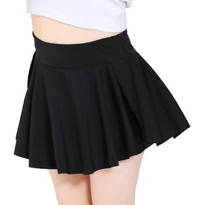Toddler Baby Girls Skirts Skorts Elastic Skirts for Girls Kids Casual Stretch Waist Skater Skirt