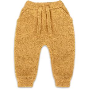 7AM Enfant Unisex Toddler Joggers - Baby Boy Pants, Adjustable Drawstring Baby Sweatpants | Ultra Soft Fuzzy Texture Pants