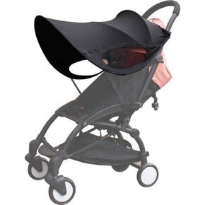 Sun Shade Stroller Cover UV Protection Universal Baby Stroller Sun Shade Adjustable Angle Oversize UV Protection Waterproof Cloth Sun Rain Shade Canopy for Travel Park