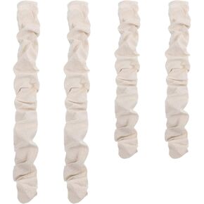 Queekay 4 Pcs Fabric Cord Cover 6 Feet and 4 Feet Chain Cover Cable Sleeve Chandelier Lighting Wire Cord Cover for Lamps Light Fixtures Lighting Wires Cable Management