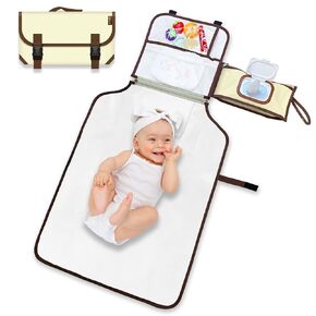 Portable Diaper Changing Pad, Portable Diaper Changing Pad for Baby, Detachable Travel Changing Pad for Newborn Girl & Boy, Baby Changing Pad with Wipes Pocket, Gifts for Baby Shower