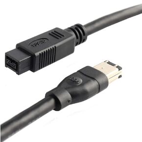 Firewire 1394 9 دبوس ذكر إلى 6 دبوس كابل ذكر 6FT IEEE 1394 Firewire 800 إلى 400 9 إلى 6 دبوس كابل لـ DV، الكاميرا، كاميرا الفيديو، الكاميرات الرقمية، SLR