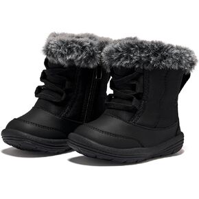 BMCiTYBM Toddler Snow Boots Baby Boys Girls Winter Warm Boots Infant High Top Shoes Faux Fur Bootie for Cold Weather Outdoor