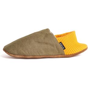 Kolo Linen House Shoes, Ultra-Soft Lining, Camel Suede Sole, For Men and Women