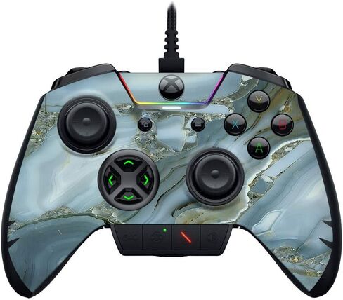 غلاف MightySkins متوافق مع Razer Wolverine Ultimate - Stormy Marble | غطاء ملتف واقٍ ومتين وفريد ​​من نوعه من الفينيل | سهل التطبيق والإزالة وتغيير الأنماط | صنع في الولايات المتحدة الأمريكية in Saudi Arabia