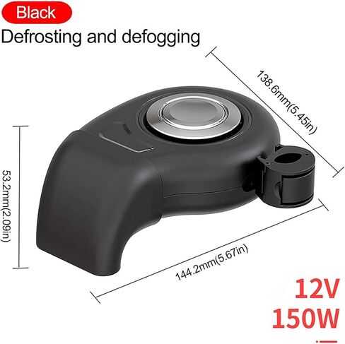 سخان سيارة محمول، 2023 ترقية مروحة سخان تلقائي، مزيل ضباب السيارة، تسخين سريع مزيل الصقيع بسرعة 12 فولت 150 وات مروحة سخان سيراميك أوتوماتيكية 3 منافذ توصيل في ولاعة السجائر in Kuwait