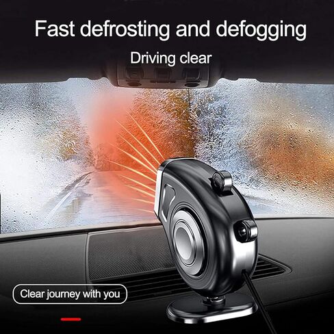 سخان سيارة محمول، 2023 ترقية مروحة سخان تلقائي، مزيل ضباب السيارة، تسخين سريع مزيل الصقيع بسرعة 12 فولت 150 وات مروحة سخان سيراميك أوتوماتيكية 3 منافذ توصيل في ولاعة السجائر in Kuwait
