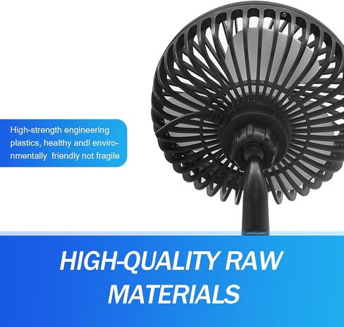 1 PC Mini Car Dashboard Fans with Suction Cup, 360 Degree Rotatable Design, Three-speed Regulation, Universal Automotive Interior Auxiliary Cooling Accessory with USB Wire (Black) in Saudi Arabia