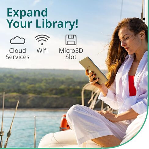 قارئ الكتب الإلكترونية الملون من Pocketbook InkPad | شاشة ملونة كبيرة مقاس 7.8 بوصة بالحبر الإلكتروني Kaleido™ Plus | 4096 لون | قارئ إلكتروني خالٍ من الوهج وصديق للعين | تحويل النص إلى كلام | إخراج الصوت | بلوتوث | كتب صوتية in Kuwait