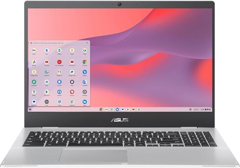 ASUS Chromebook CX1، شاشة 15.6 بوصة FHD NanoEdge، معالج Intel Celeron N4500، تخزين eMMC سعة 64 جيجابايت، ذاكرة الوصول العشوائي 8 جيجابايت، نظام التشغيل Chrome، فضي شفاف، CX1500CKA-AS84F in Saudi Arabia