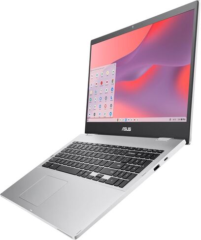 ASUS Chromebook CX1، شاشة 15.6 بوصة FHD NanoEdge، معالج Intel Celeron N4500، تخزين eMMC سعة 64 جيجابايت، ذاكرة الوصول العشوائي 8 جيجابايت، نظام التشغيل Chrome، فضي شفاف، CX1500CKA-AS84F in Saudi Arabia