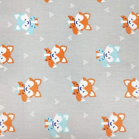 Brandream هدية عيد الميلاد نافذة ستارة قطنية للطفل / طفل صغير / غرفة نوم الطفل حمام الغسيل غرفة المعيشة ديكور، نمط سهم الثعلب الغابات in Kuwait