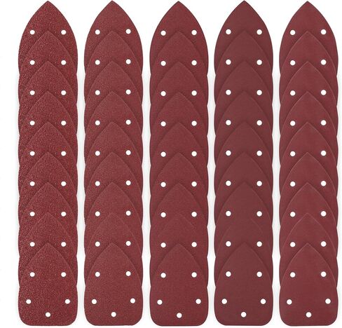 CowboyBOB 100 PCS 5 Holes Hook and Loop Mouse Sander Sandpaper Mouse Detail Sanding Disc Mouse Sanding Pads Assorted 40/80/120/180/240 Grits in Kuwait