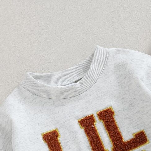 Amiblvowa Big Sister Little Sister Matching Outfits Toddler Girl Big SIS Letter Crewneck Sweatshirt Baby LIL SIS Romper in Kuwait