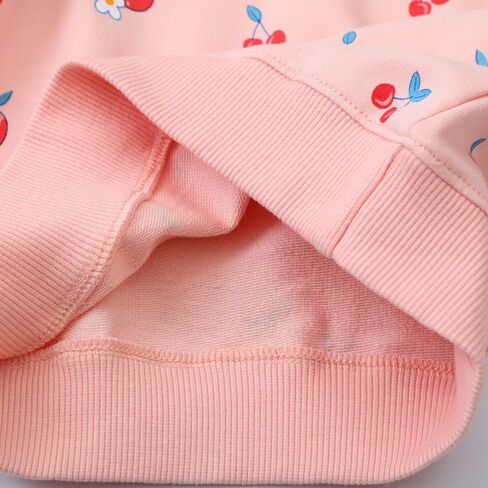 طفل الفتيات بلوزات الطفل فراشة Crewneck قمصان طويلة الأكمام الاطفال العسل الكرز الشتاء ملابس علوية غير رسمية 2T-7T in Kuwait