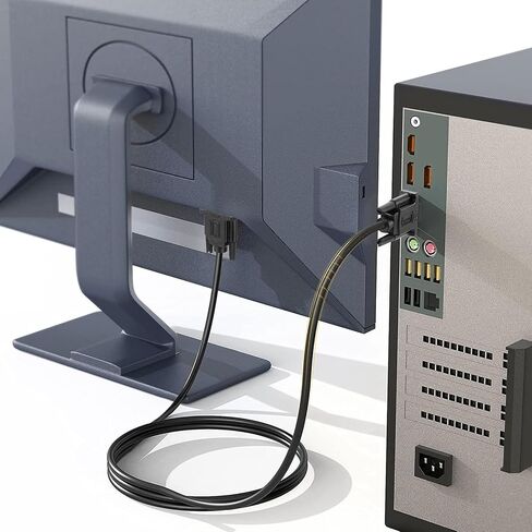 كابل SHULIANCABLE VGA إلى VGA، كابل شاشة 15 دبوس 1080P Full HD ذكر إلى ذكر للكمبيوتر وشاشة الكمبيوتر المحمول وجهاز العرض التلفزيوني والمزيد (3 أقدام) in Saudi Arabia