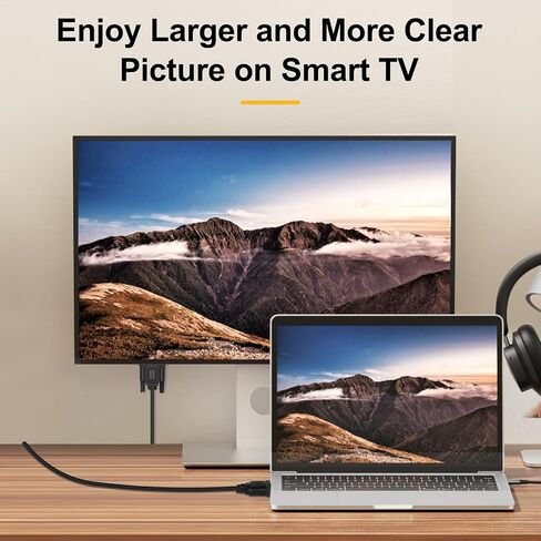 كابل SHULIANCABLE VGA إلى VGA، كابل شاشة 15 دبوس 1080P Full HD ذكر إلى ذكر للكمبيوتر وشاشة الكمبيوتر المحمول وجهاز العرض التلفزيوني والمزيد (3 أقدام) in Saudi Arabia