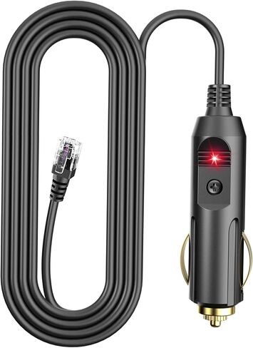 كابل طاقة كاشف الرادار متوافق مع Escort Max 360 جواز السفر 9500ix Valentine One Radenso XP/SP Beltronics Pro RX65 DFR6 DFR7، سلك طاقة بديل لكاشف الرادار مع منافذ RJ11 بطول 6.5 قدم in Kuwait