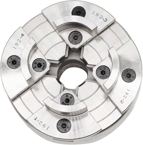 1" x 8 TPI Thread 4 Inch Self Centering Wood Lathe Nickel-Plated Chuck Set 2/3/5 Jaw Turning Chuck Set (4+1 Jaw) in Saudi Arabia