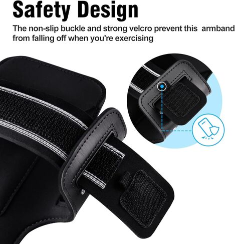 ykooe حامل هاتف للجري لهاتف iPhone 15 Plus، 15 Pro Max، 14 Plus، 14 Pro Max، 13 Pro Max، 12 Pro Max، 11 Pro Max، XS Max، Galaxy S23 Plus، S23 Ultra، S22 Plus، S22 Ultra، A14 ، A13، أسود in Kuwait