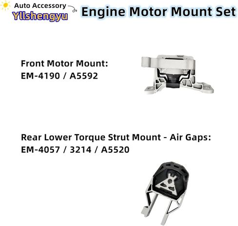 Engine Motor Transmission Mount Kit 3pcs Compatible with 2011 2012 2013 2014 2015 2016 for-d Fiesta L4 1.6L for Manual Transmission A5566 A5507 A5515 3253 3193 3259 in Saudi Arabia