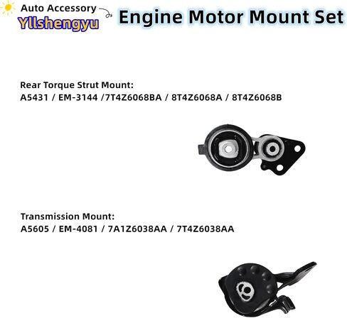 Engine Motor Transmission Mount Kit 3pcs Compatible with 2011 2012 2013 2014 2015 2016 for-d Fiesta L4 1.6L for Manual Transmission A5566 A5507 A5515 3253 3193 3259 in Saudi Arabia