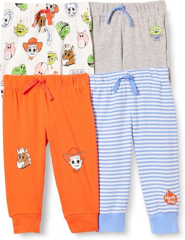 Amazon Essentials Disney | Marvel | Star Wars Baby Boys' Pants, Pack of 4 in Saudi Arabia