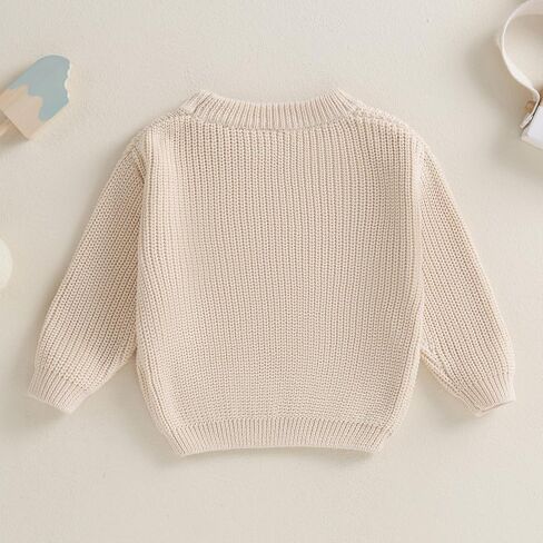 Toddler Knit Sweater Pullover Blouse Pumpkin Sweater Baby Girl Boy Winter Fall Clothes in Saudi Arabia