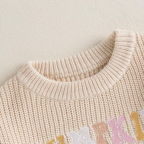 Toddler Knit Sweater Pullover Blouse Pumpkin Sweater Baby Girl Boy Winter Fall Clothes in Saudi Arabia