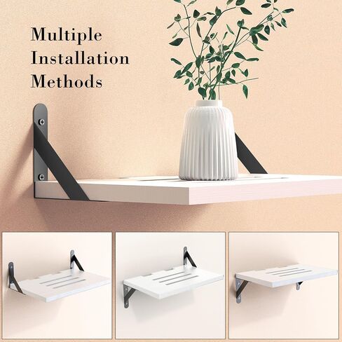 Projector Shelf/Modem Shelf/Router Shelf/Cable Box Wall Mount/Router Wall Mount, Projector Wall Mount Floating, White Projector Shelf for Wall with Cable Ties in Saudi Arabia