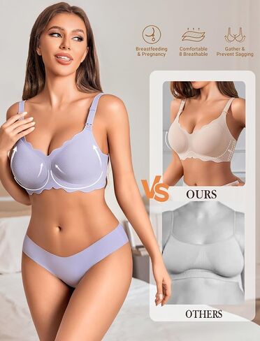 Avidlove Nursing Bras for Breastfeeding Seamless Maternity Bra Wireless Pregnancy Bras Comfort Sleep Bralette with Support in Saudi Arabia