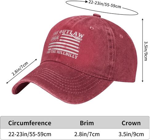 Trump Vance 2024 for President Outlaw Hillbilly 2024 24 Hat Fashion Trump 45 47 Hat Caps Men Women in Saudi Arabia