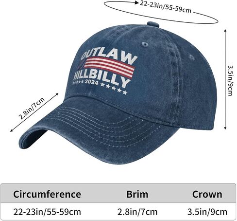 Trump Vance 2024 for President Outlaw Hillbilly 2024 24 Hat Fashion Trump 45 47 Hat Caps Men Women in Saudi Arabia