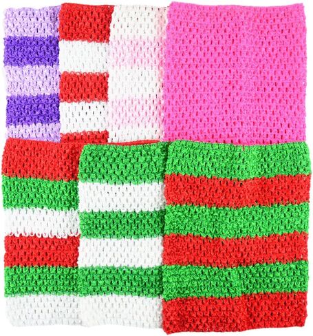 BERON حزمة من 7 9 بوصة مصنوعة يدويا طفلة الحرير الكروشيه توتو أنبوب أعلى الصدر التفاف للأطفال الرضع (AID04-D) in Kuwait