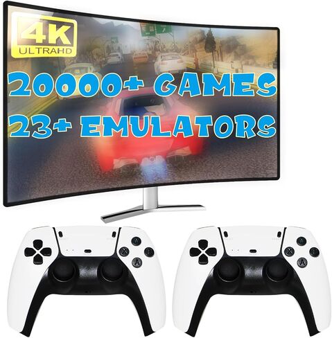 وحدة تحكم ألعاب ريترو قابلة للتوصيل والتشغيل مع 20000 وحدة تحكم ألعاب فيديو كلاسيكية ريترو ستيك مع 23 محاكيًا لعيد الميلاد للأولاد والبنات in Kuwait