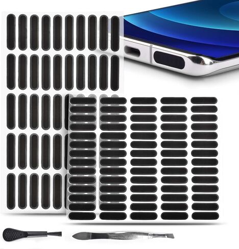 120Pcs Phone Speaker Cover Phone Speaker Dustproof Stickers Phone Speaker Dust Protector Cover Anti Dust Sticker Speaker Dust-Proof Cover Kit with Cleaning Brush & Tweezer in Saudi Arabia