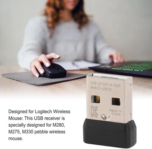 جهاز استقبال USB عالمي لماوس M280، M275، M330، جهاز استقبال موحد 2.4 جيجا هرتز، جهاز استقبال دونجل محمول، من أجل Logitech in Saudi Arabia