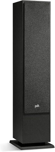 Polk Monitor XT60 Tower Speaker - Hi-Res Audio Certified, Dolby Atmos, DTS:X & Auro 3D Compatible, 1" Tweeter, 6.5" Dynamically Balanced Woofer, (2) 6.5" Passive Radiators (Single, Midnight Black) in Saudi Arabia